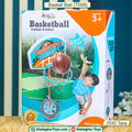 Kingsport Portable Kids Basketball Set – Adjustable Height Hoop with Backboard, Ball & Air Pump