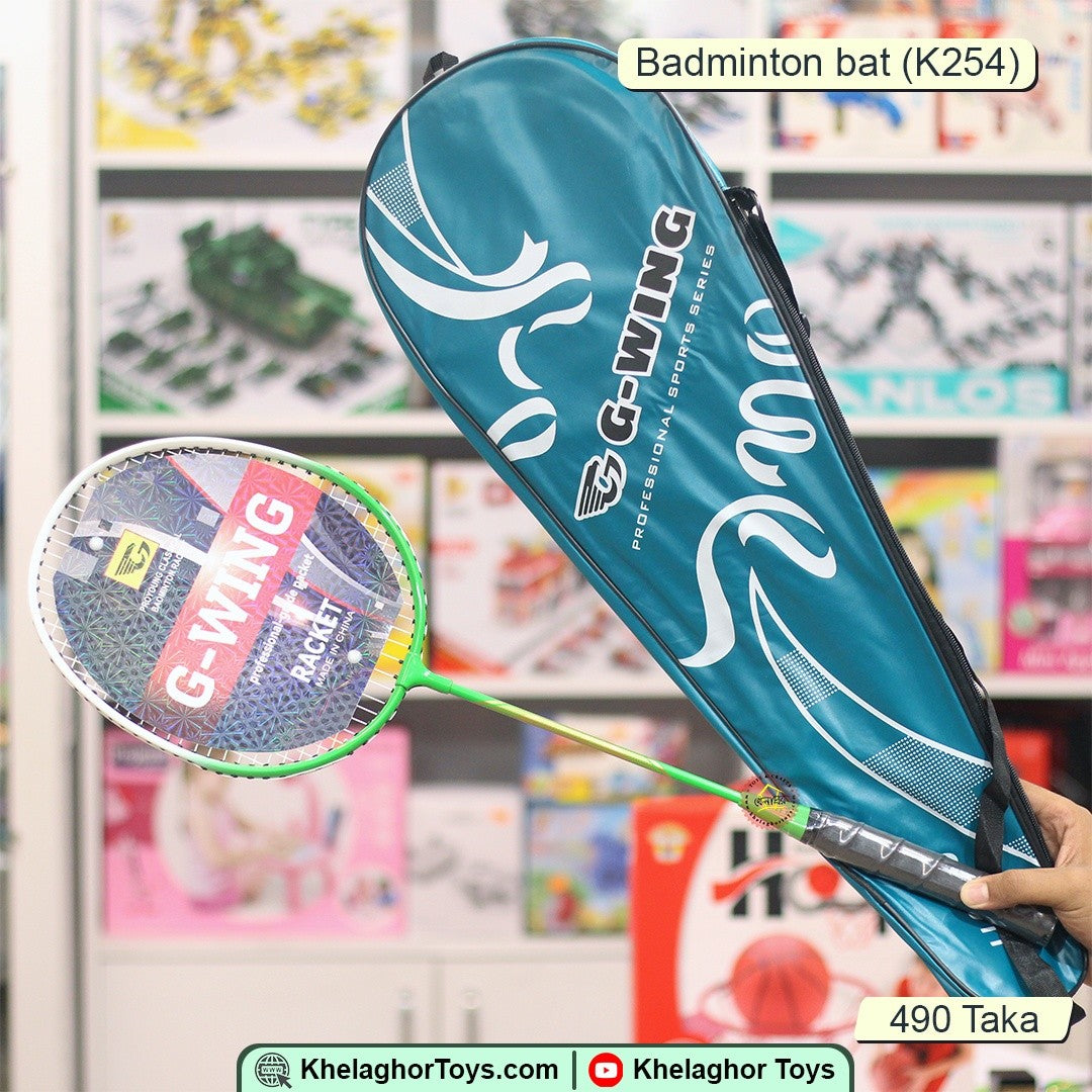 G-Wing Carbon Badminton Racket – Lightweight with Branded Teal Carrying Case