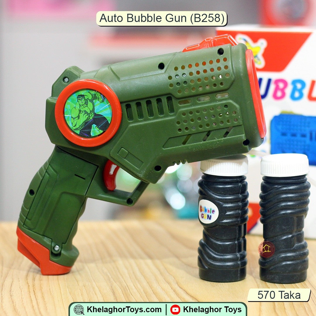STL-727 Kids Auto Bubble Gun – Automatic Bubble Blower & Mini Fan