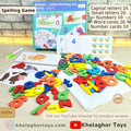 Numbers & Letters Matching and Tracing Set – Alphabet & Math Learning Toy (Ages 3+)