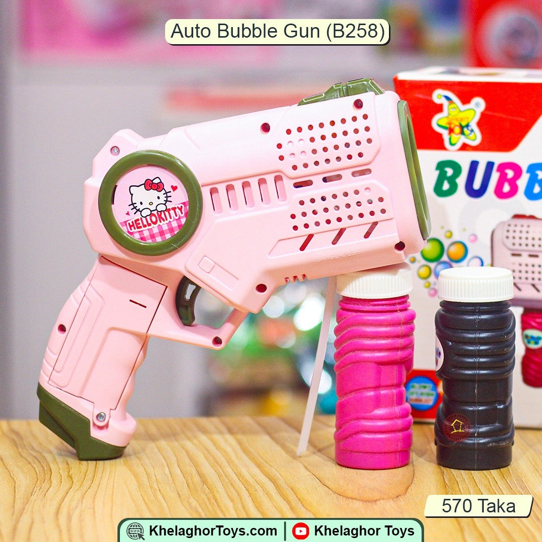 STL-727 Kids Auto Bubble Gun – Automatic Bubble Blower & Mini Fan