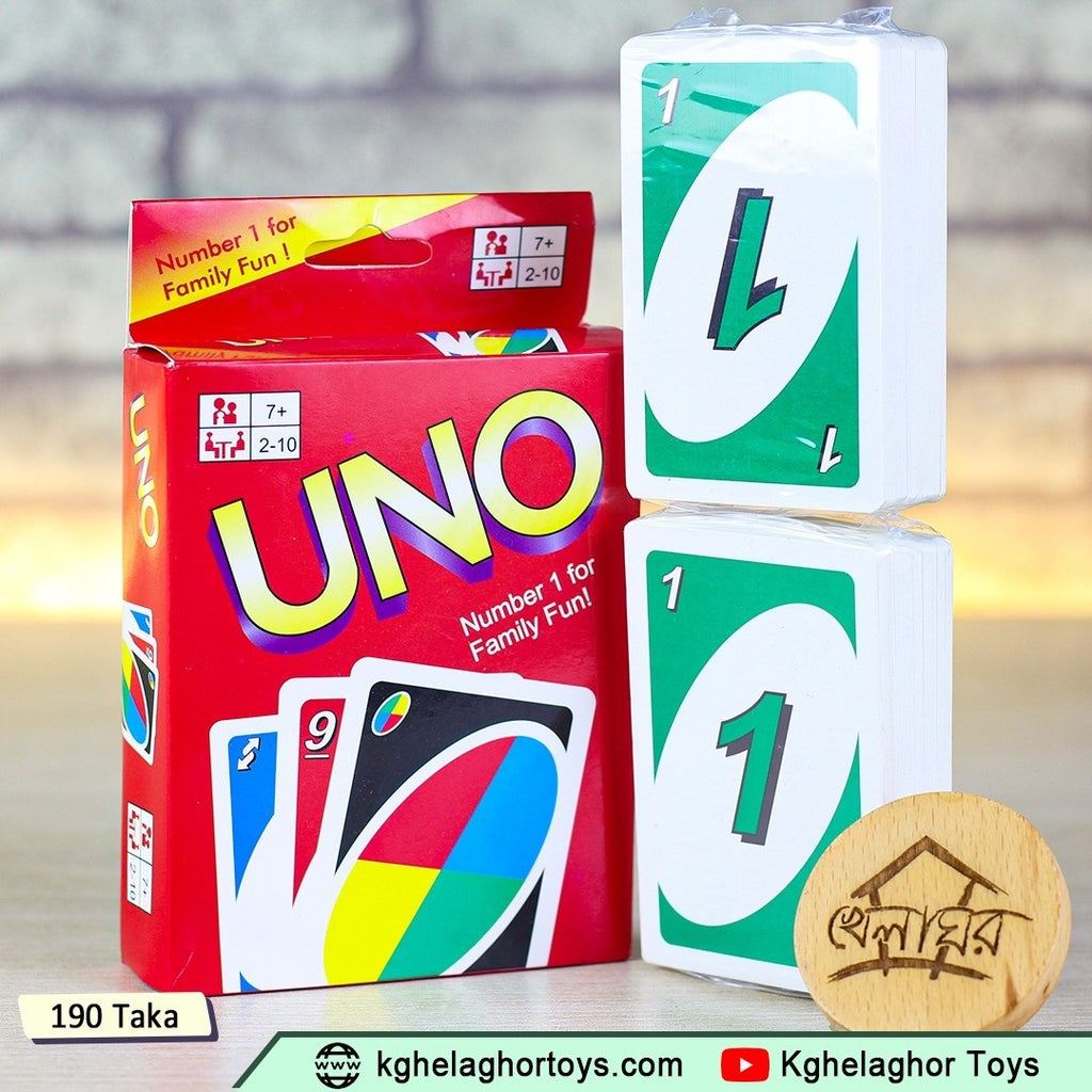 UNO Card Game – 108-Card Classic Family Card Game for 2 to 10 Players