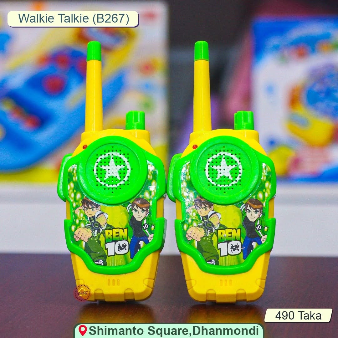 Superhero Walkie-Talkie Toy Set for Kids – Avengers & Ben 10 Design