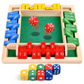 Wooden Shut the Box – 4 Player Dice Game (W336)