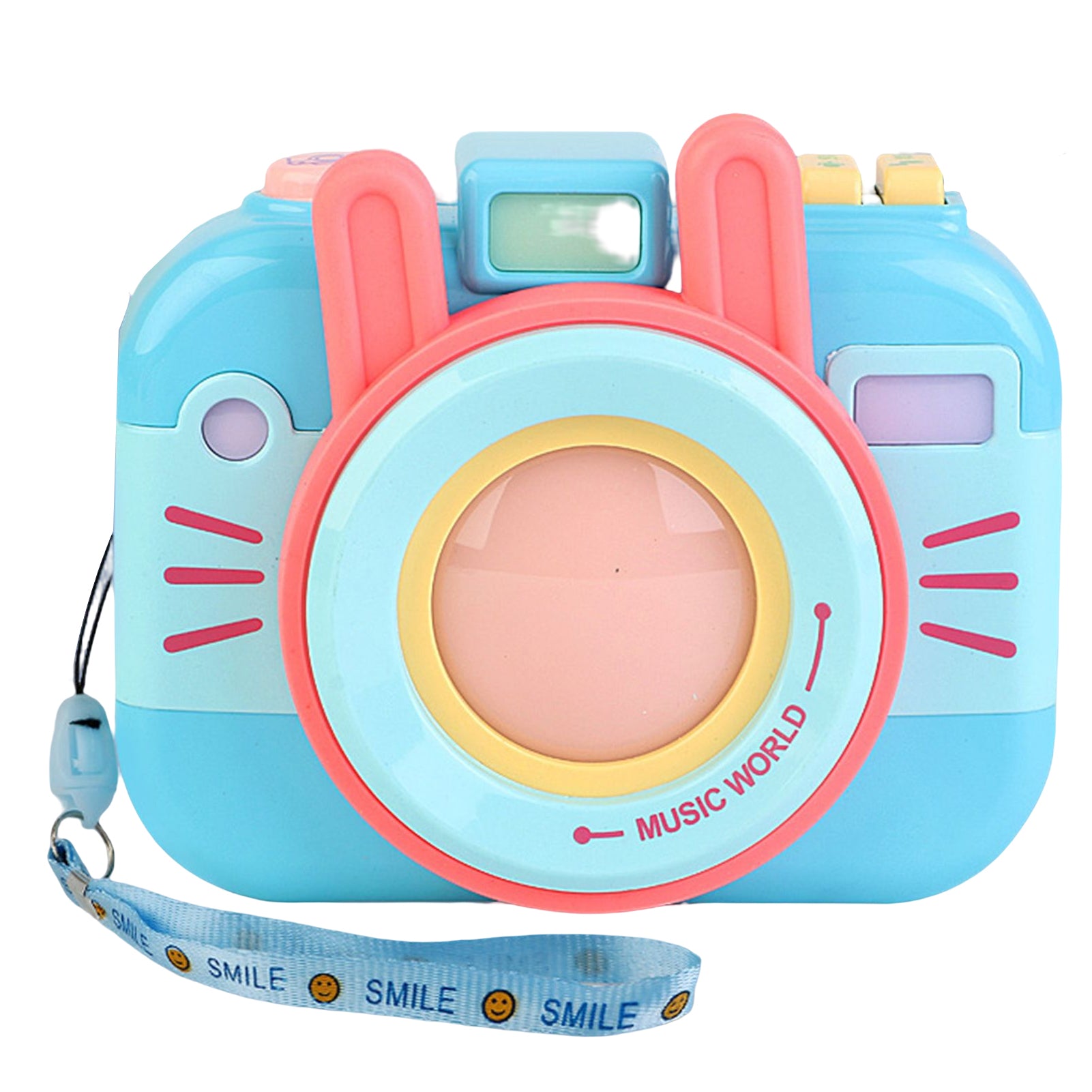 Kids Cartoon Simulation Mini Projection Camera – Musical Light-Up Toy Camera