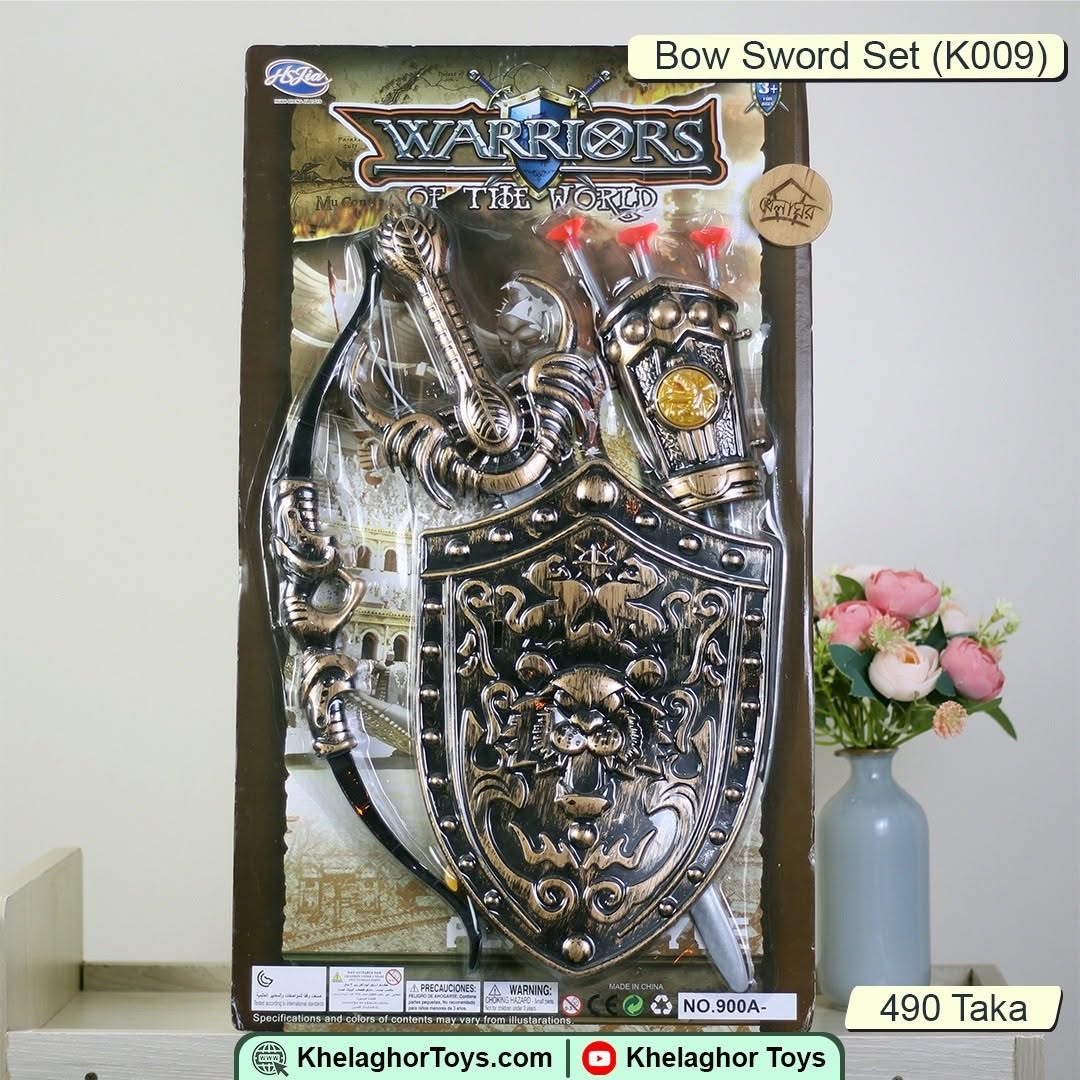Warriors of the World Ancient Weapon Toy Set – Bow, Sword, Shield & Quiver