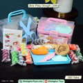 Khelaghor Toys 12-Color Play Dough Set with Tools & Storage Box