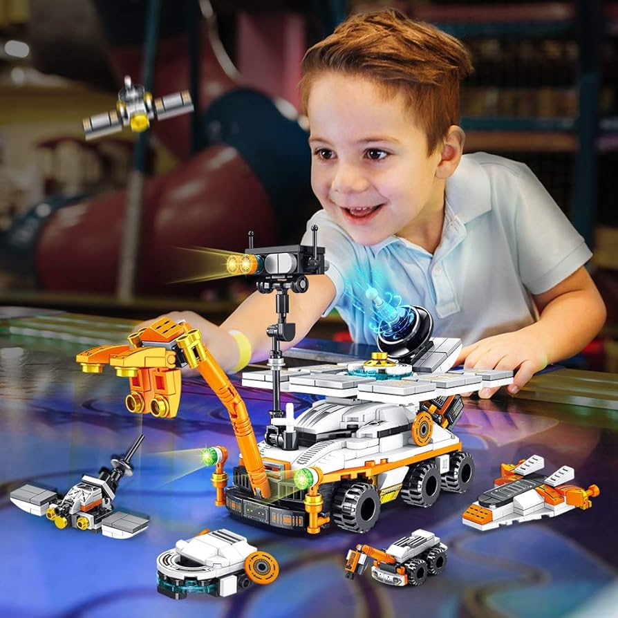 Panlos Brick 633058 Mars Rover 25-in-1 | 556-Piece STEM Building Set