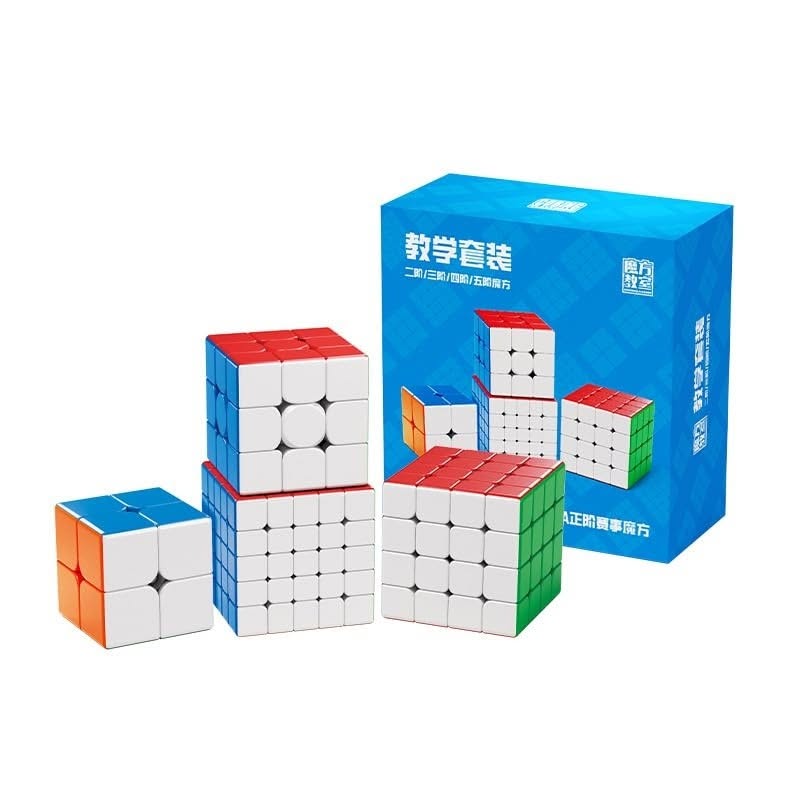 MoYu MeiLong Stickerless Speed Cube Gift Set – 2x2 to 5x5 Bundle