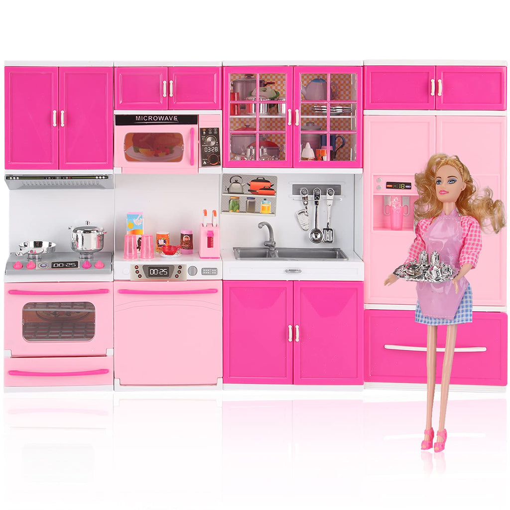 4-in-1 Toy Kitchen Set K304 - Interactive Kids Kitchen | Khelaghor Toys BD