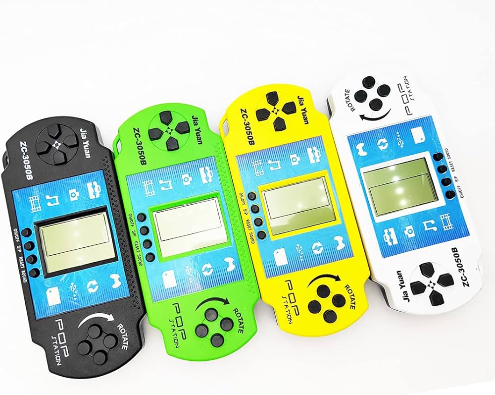 Pop Station Handheld Brick Game Console (ZC-3050B) – Retro LCD Game with Sound