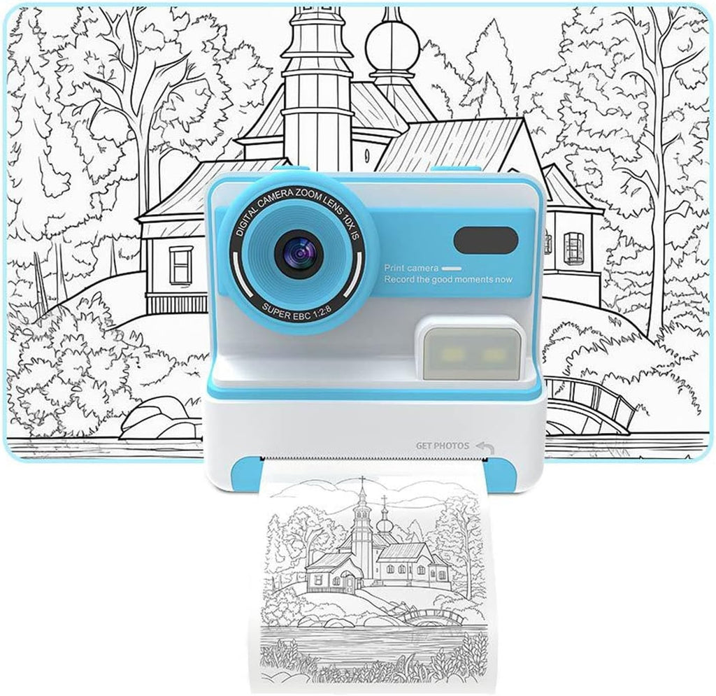Kids Instant Print Camera – 48MP Dual Camera with Inkless Printing