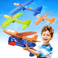 Foam Glider Plane Catapult Launcher Set – ABS Gun & Foam Aircraft Outdoor Toy