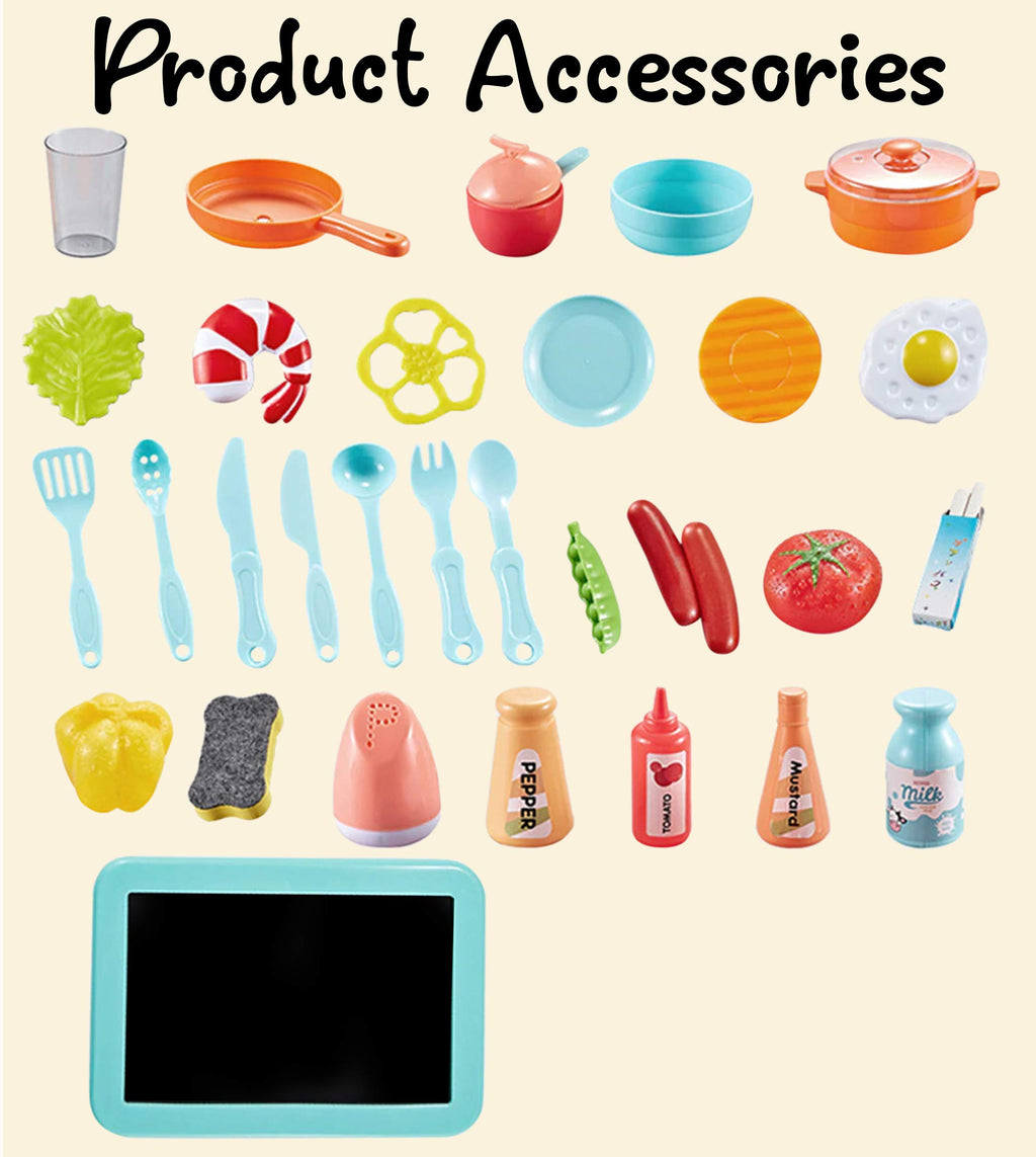 36 Piece Kitchen Set for Kids | Battery Operated with Lights & Sounds
