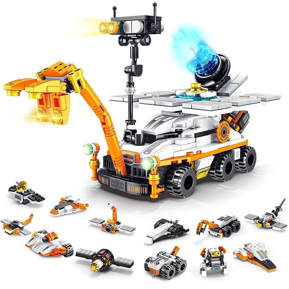 Panlos Brick 633058 Mars Rover 25-in-1 | 556-Piece STEM Building Set