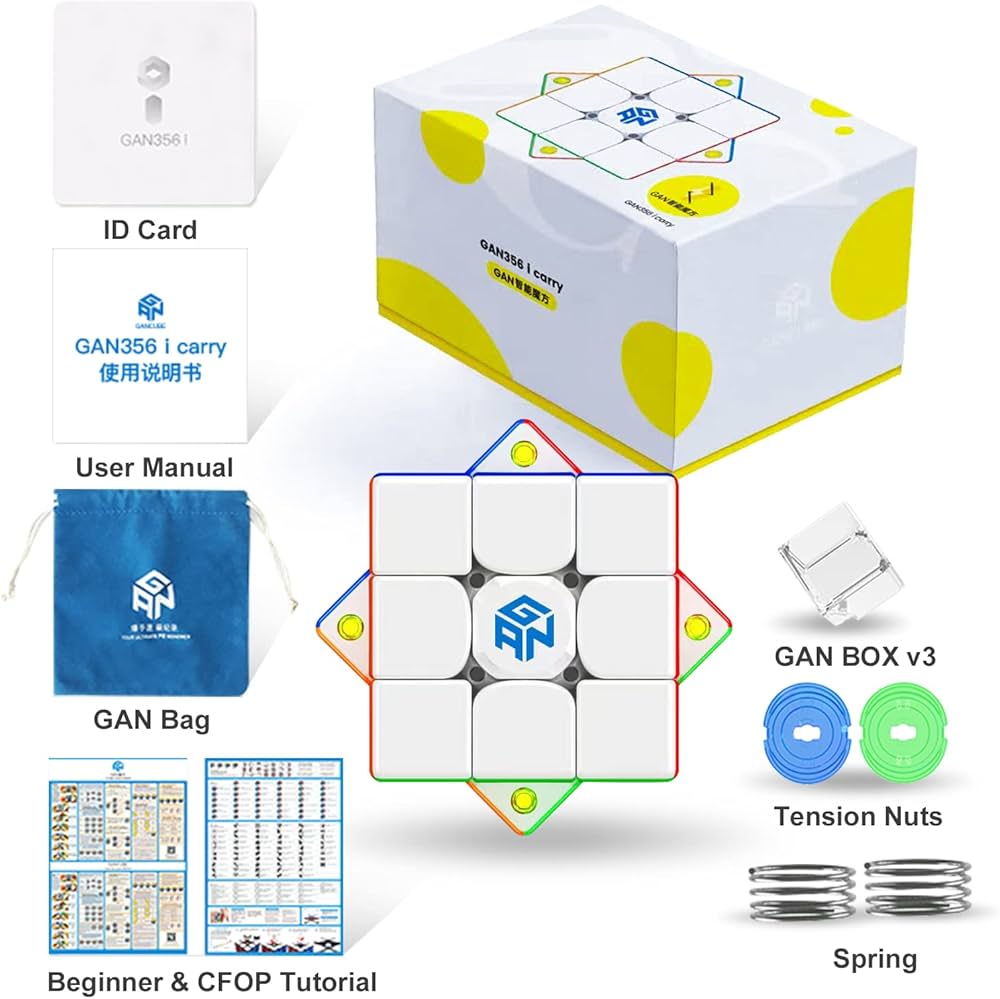 GAN 356i Carry S 3x3 Speed Cube - Smart Magnetic Puzzle Cube