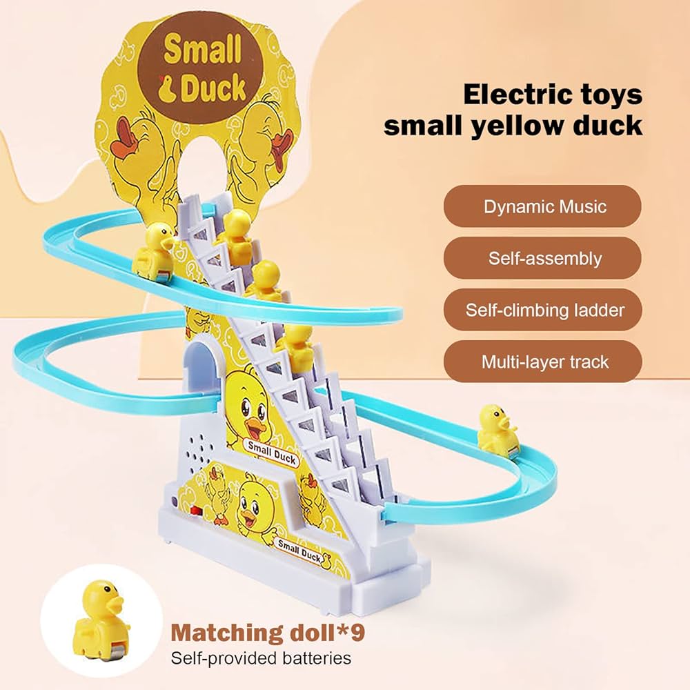 Small Duck Climbing Stairs Toy - Interactive Musical Learning Toy