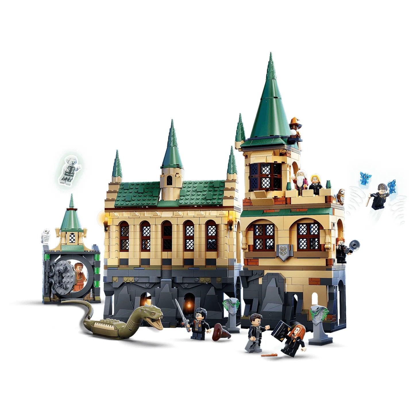 Magic Castle HH6104 Hogwarts Chamber of Secrets Building Set - 1,176 Pieces with Basilisk & Minifigures