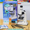 Kids STEM Science Microscope Set – 200x, 600x & 1200x Magnification with LED Light (Model K430)