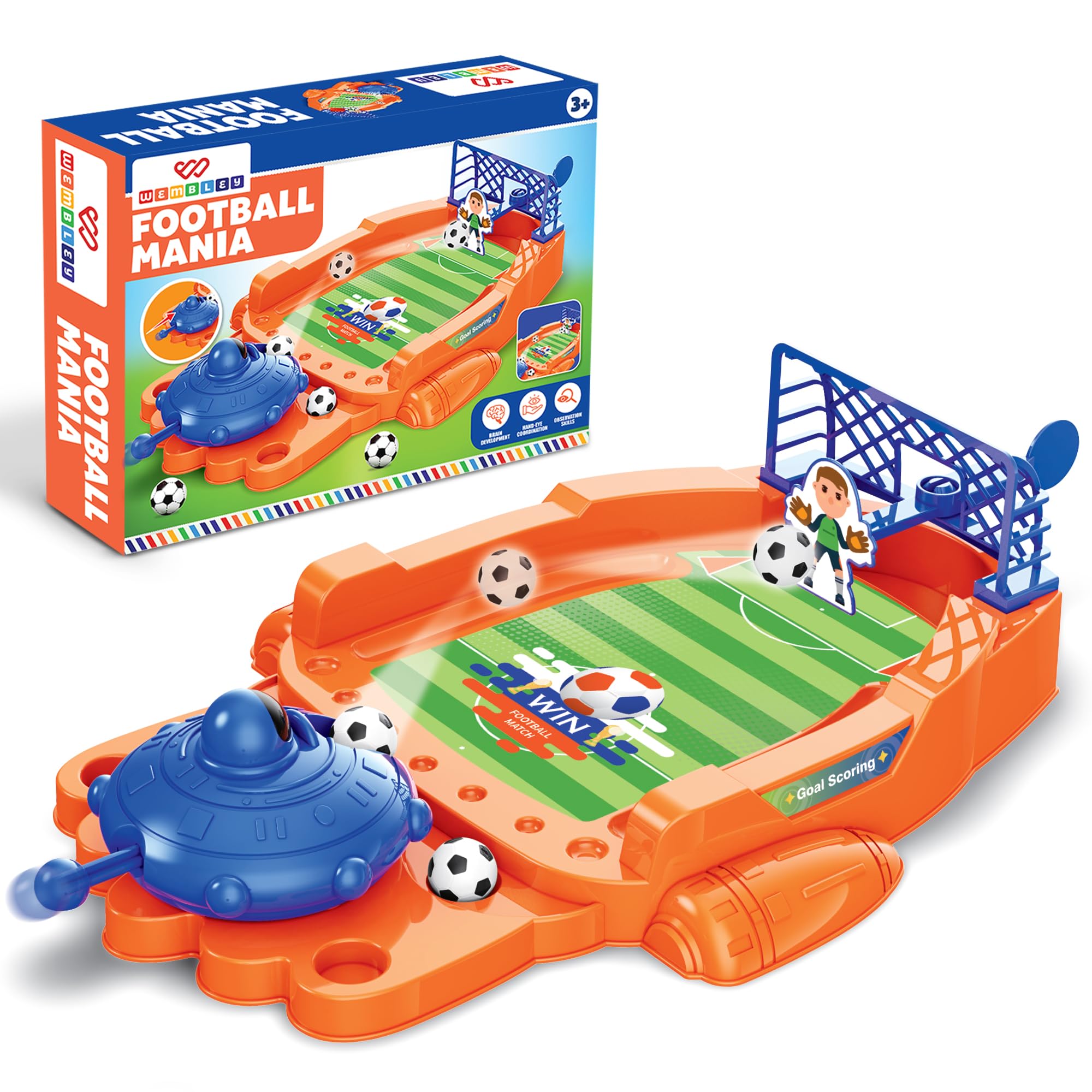 Khelaghor Mini Tabletop Football Game – 2-Player Soccer Shooter | 13 Inch Field