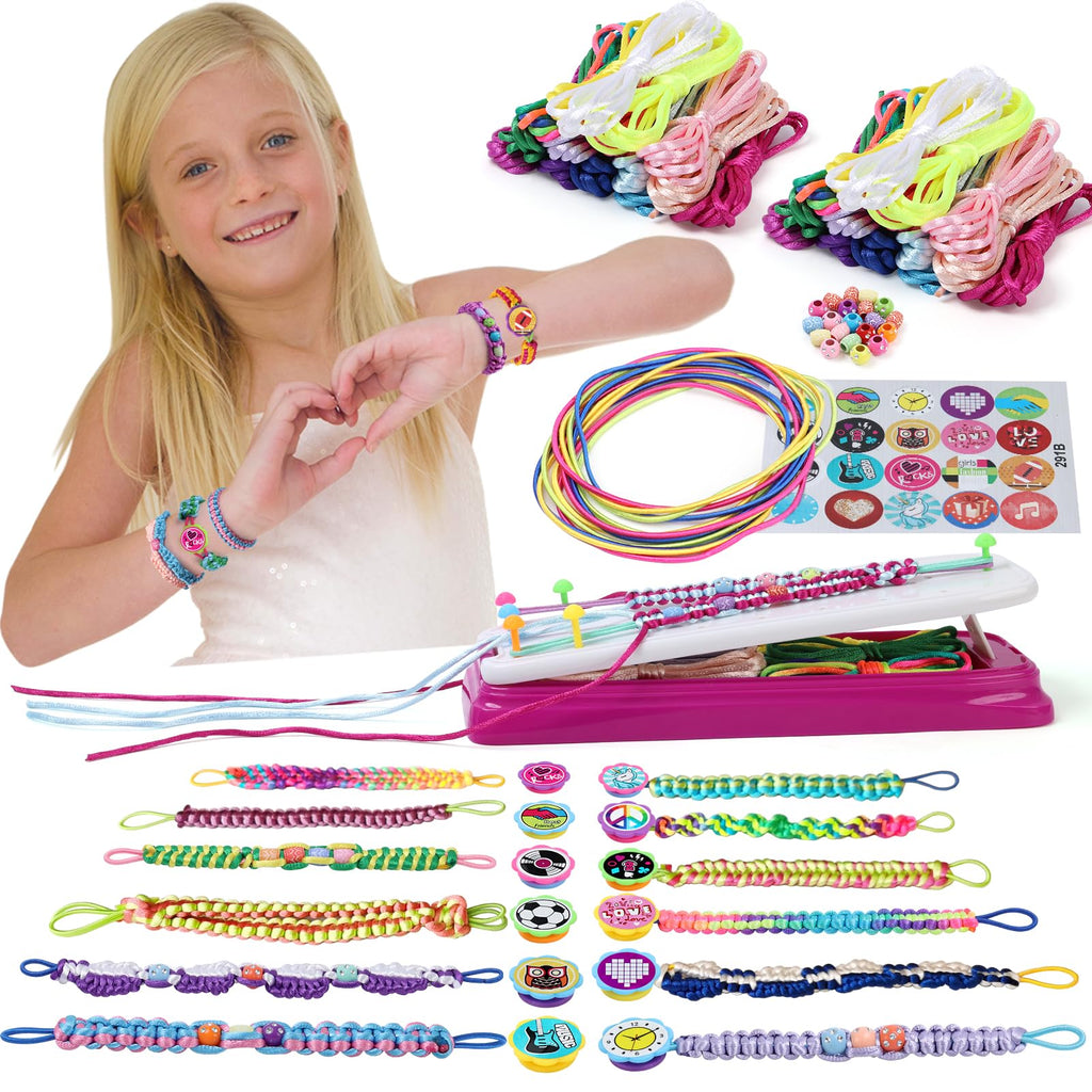 Fashion Star Not Just Knotz | DIY Friendship Bracelet Making Kit with Loom, Threads & Beads