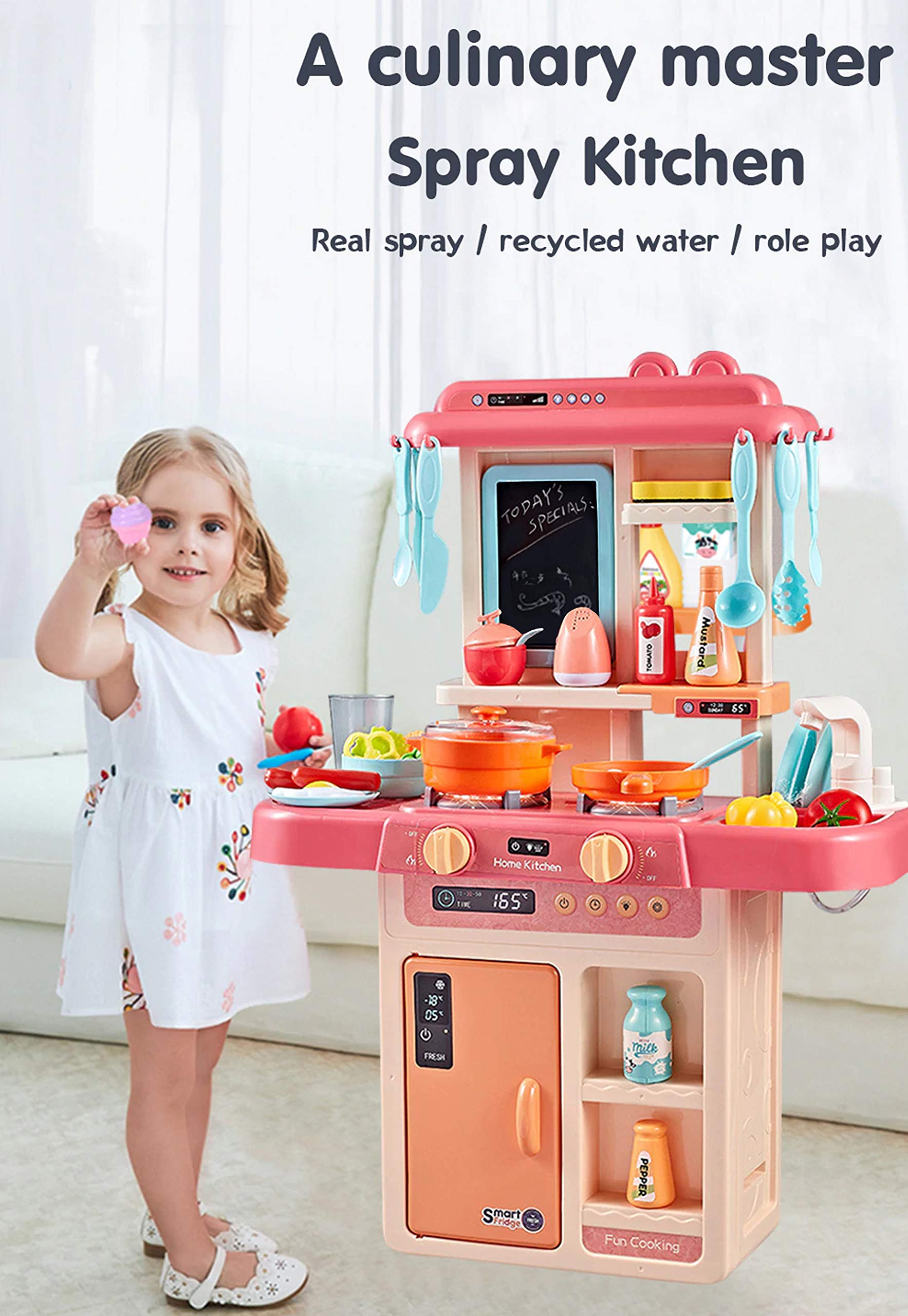 36 Piece Kitchen Set for Kids | Battery Operated with Lights & Sounds