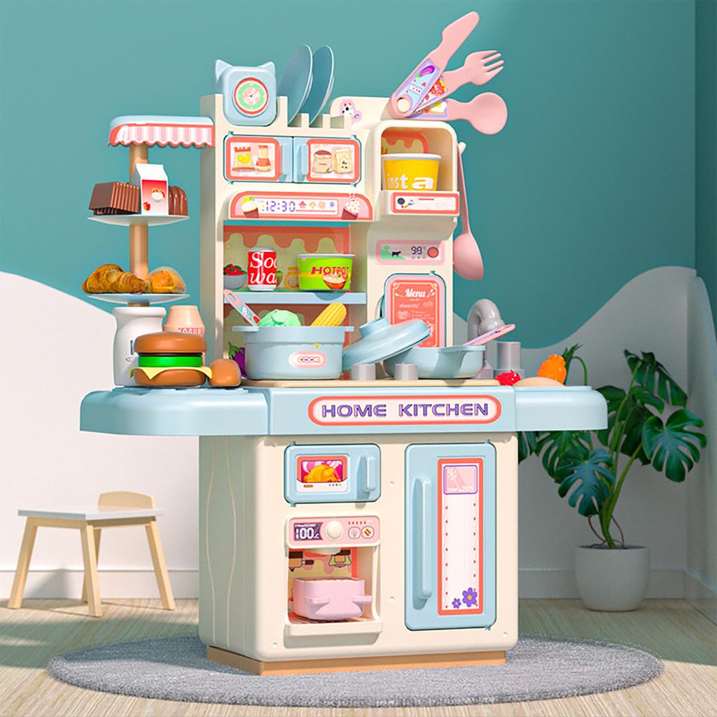 DIY Kids Dream Kitchen Set - Realistic Playset with Steam & Water | Khelaghor Toys