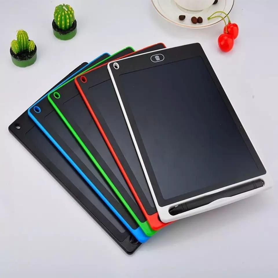 Khelaghor Toys 11F Multicolor LCD Writing & Drawing Pad | 9.5-Inch with Stylus | One-Press Erase