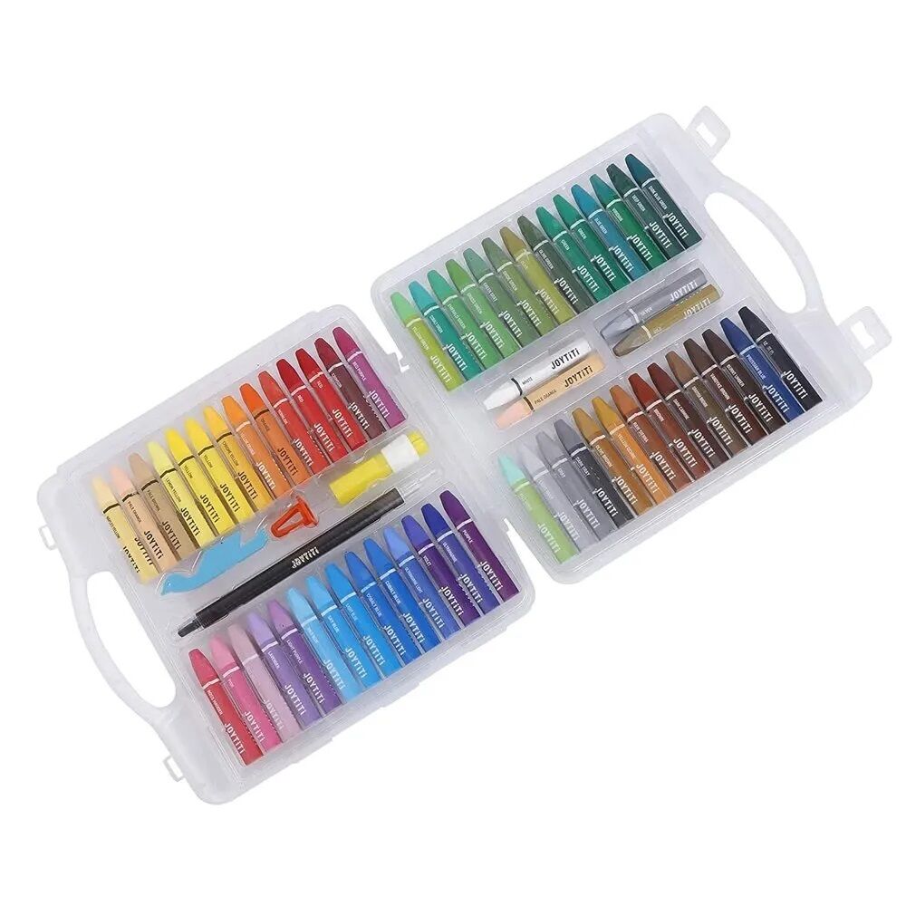 72-Color Colored Pencil Set – Neon & Classic Shades, Blendable & Non-Toxic with PP Case