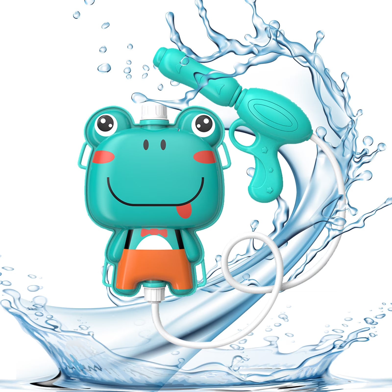 Sapo Frog Backpack Water Gun – 1000ml Tank Kids Water Squirter