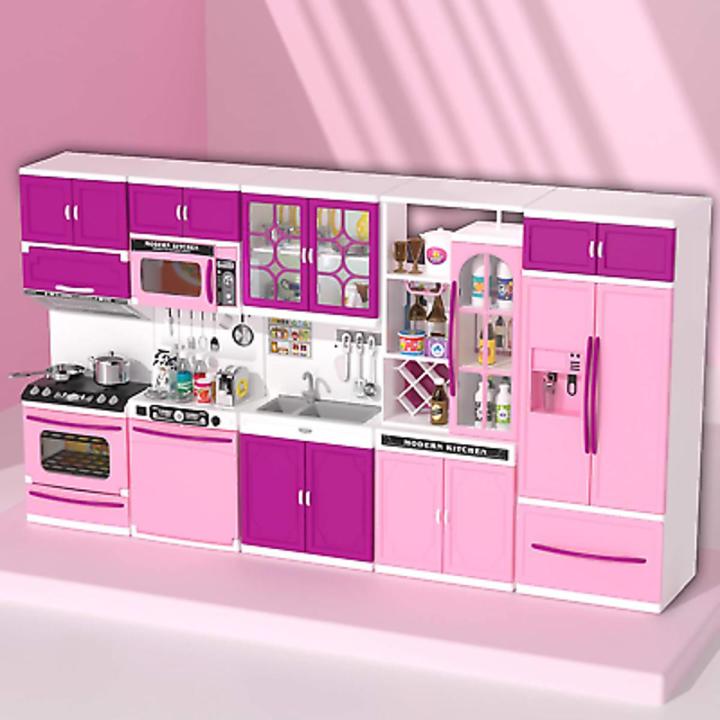 4-in-1 Toy Kitchen Set K304 - Interactive Kids Kitchen | Khelaghor Toys BD