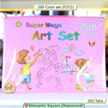 Super Mega Art Set for Kids – 208-Piece Drawing & Painting Kit with Built-In Easel (Ages 3+)