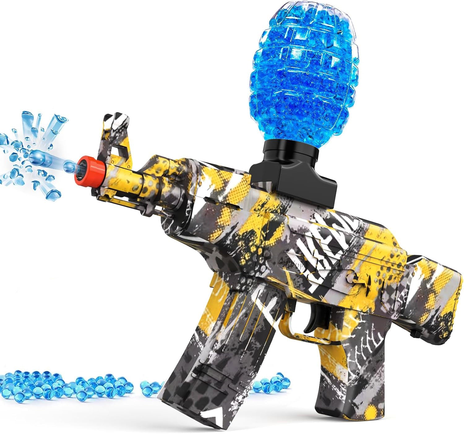 Gel Storm X Longwell M416 Electric Gel Blaster | Rechargeable, Dual Fire Modes, Safety Glasses Included