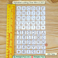 Mini Alphabet Cutting Dies 0.5 Inch - Small Letter Dies A-Z