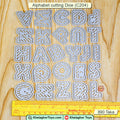 Alphabet Cutting Dies Uppercase A-Z - Letter Dies for Card Making