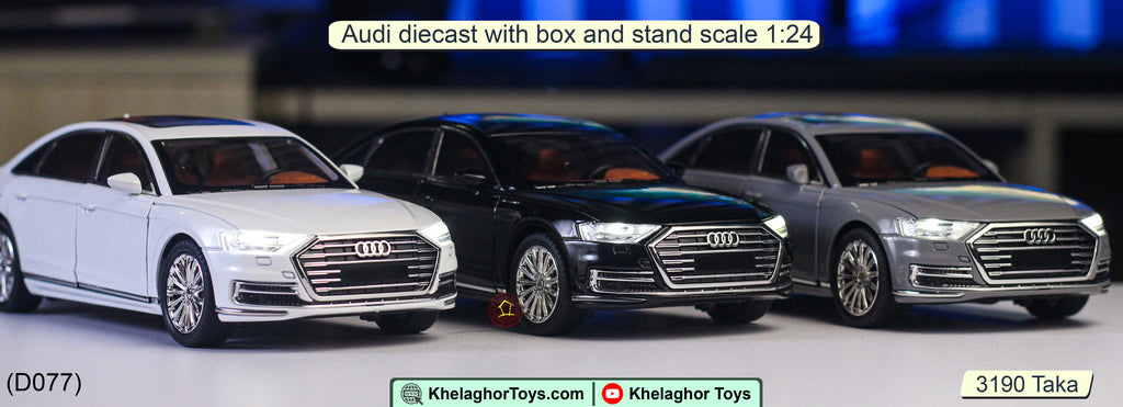 Audi A8 Die Cast Model Car - Luxury Sedan Scale Replica