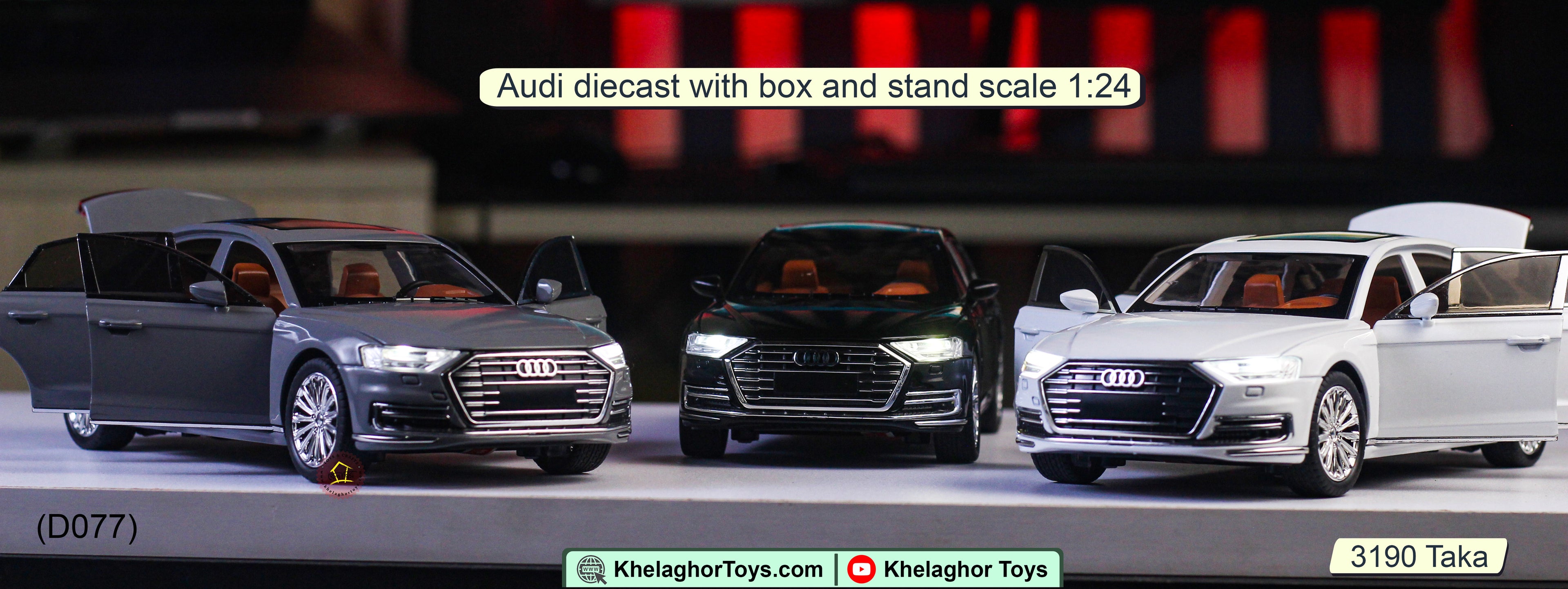 Audi A8 Die Cast Model Car - Luxury Sedan Scale Replica