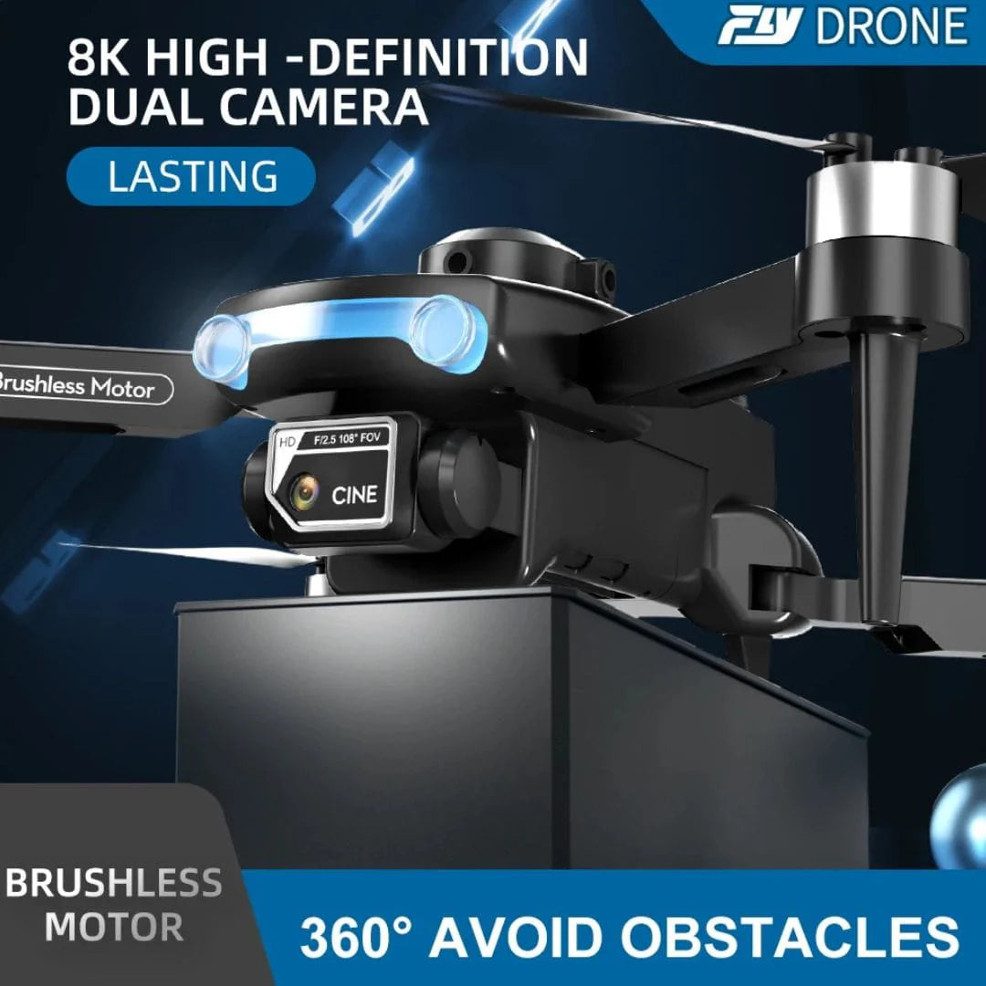 F169 Brushless Drone - 8K Dual Camera, Obstacle Avoidance, 20 Min Flight Time