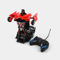 2-in-1 RC Robot Car Transformer Toy – One-Button Deformation, LED Lights & 360° Rotation