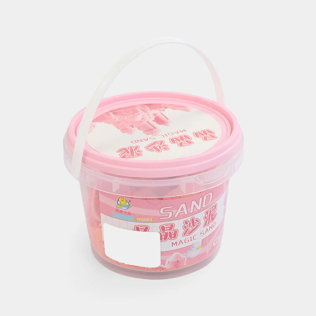 Magic Sand Sensory Play Set – Mess-Free Moldable Sand with Ocean Molds (Pink & Green)