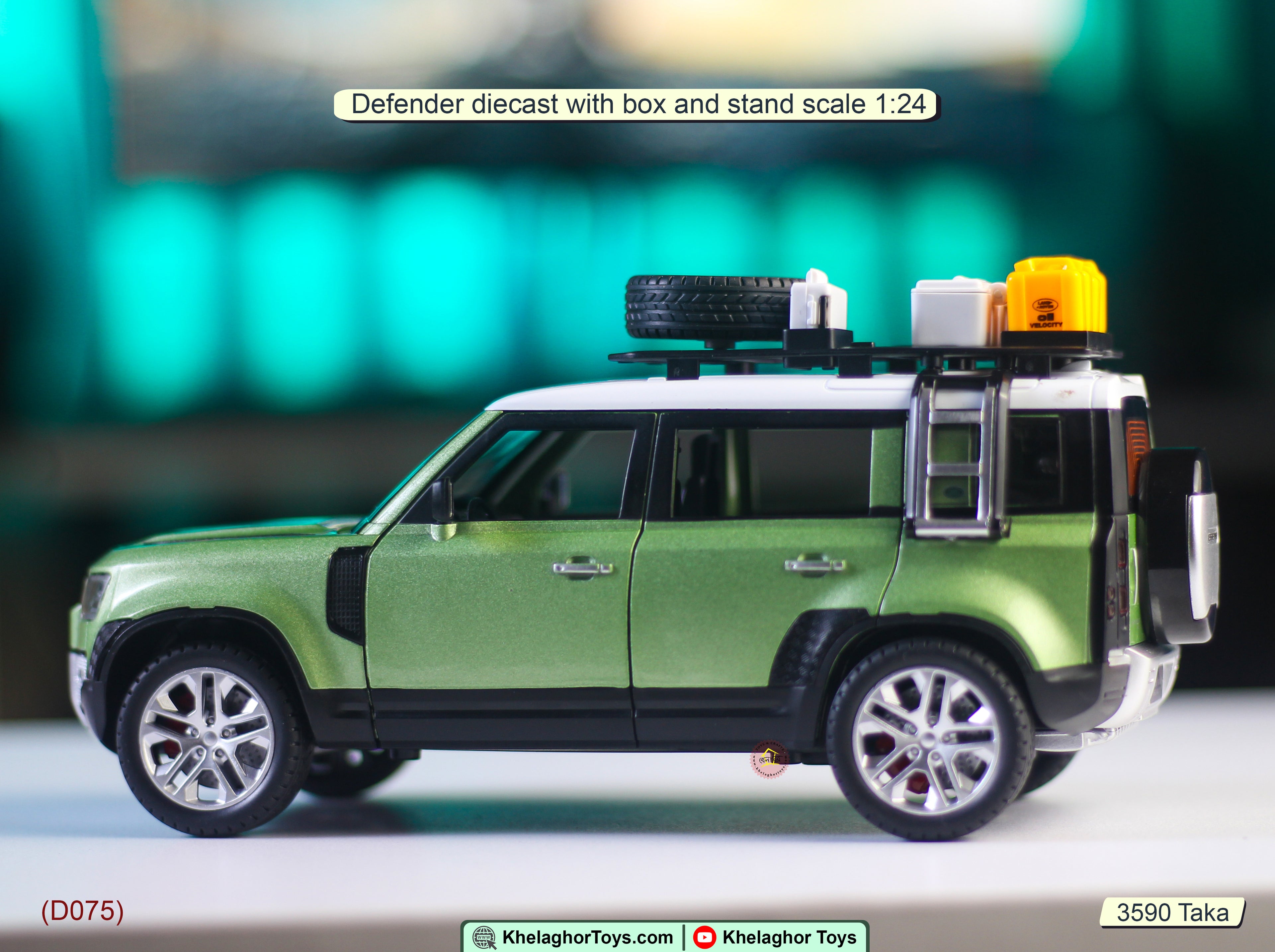 Land Rover Defender 110 Die Cast Model - Off-Road SUV Toy