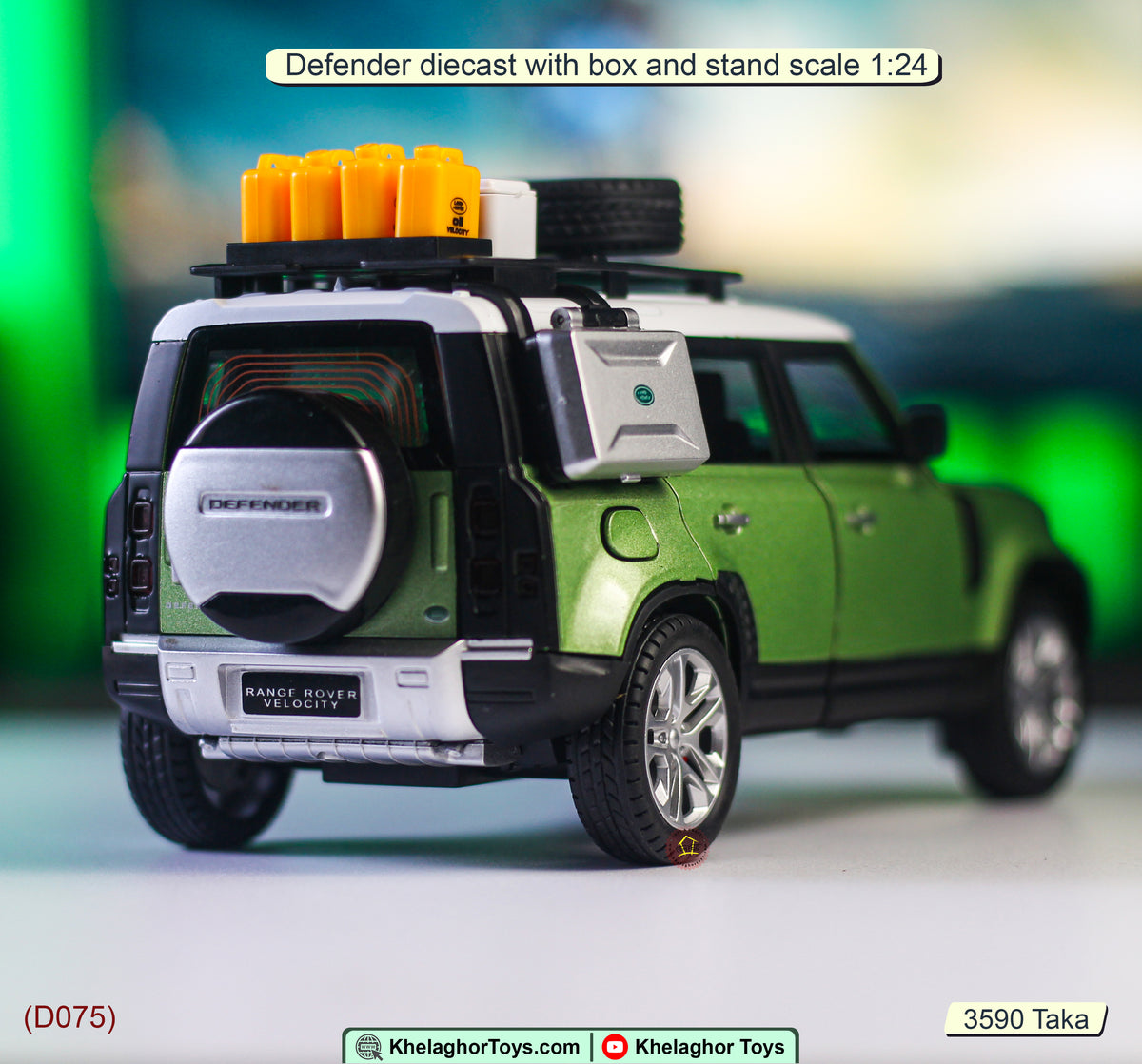 Toy Farm Land Rover Land Rover Defender 110 Die Cast Model - Off-Road SUV Toy – Khelaghor Toys
