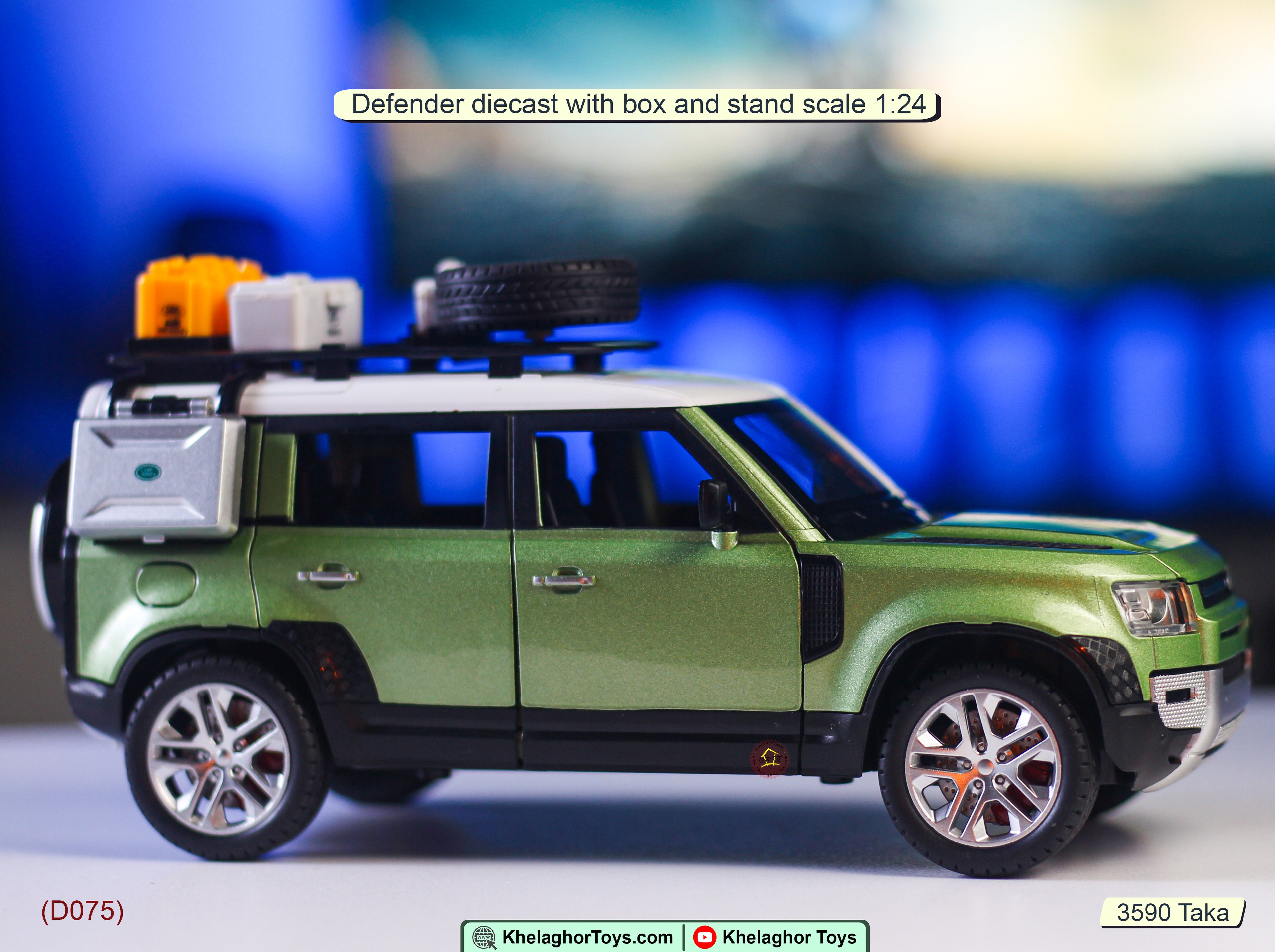 Land Rover Defender 110 Die Cast Model - Off-Road SUV Toy