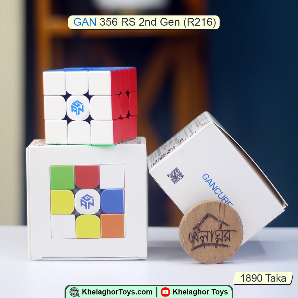 GAN 356 RS 3x3 Speed Cube - Smooth Turning Puzzle Cube