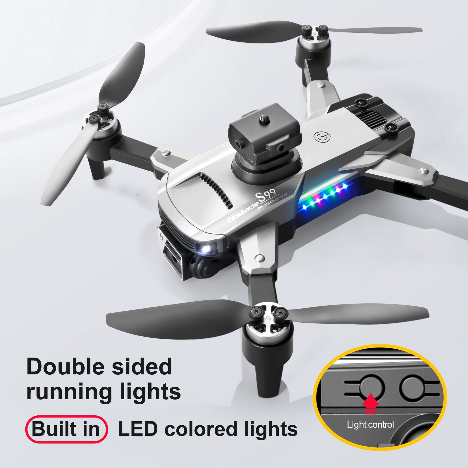 S99 Max Mini Drone - Brushless Motor, 4-Side Obstacle Avoidance, 4K Dual Camera, Optical Flow