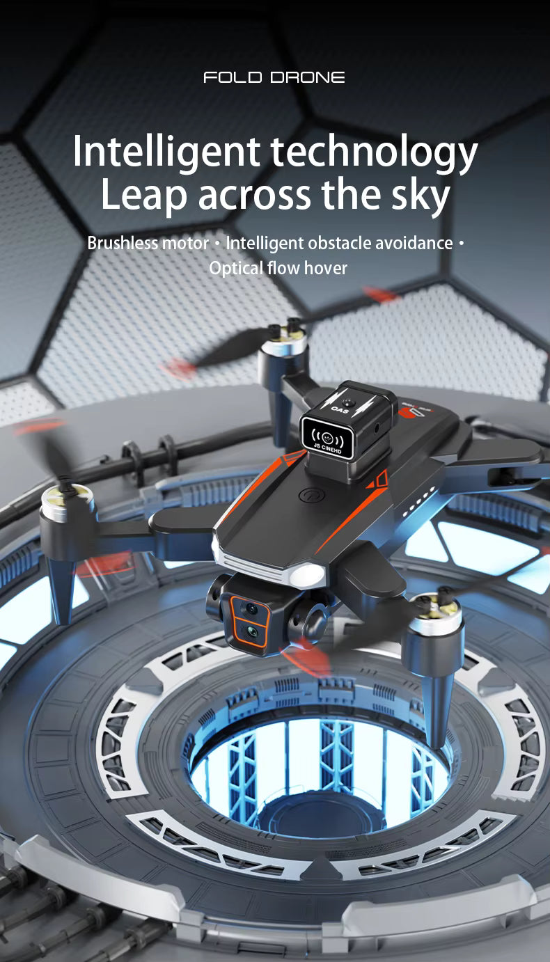 JS26H Intelligent Aerial Drone - 1500m Range, 25 Min Flight, Brushless Motor & Obstacle Avoidance