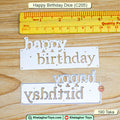 Happy Birthday Cutting Dies 9.5cm - Birthday Card Making Die