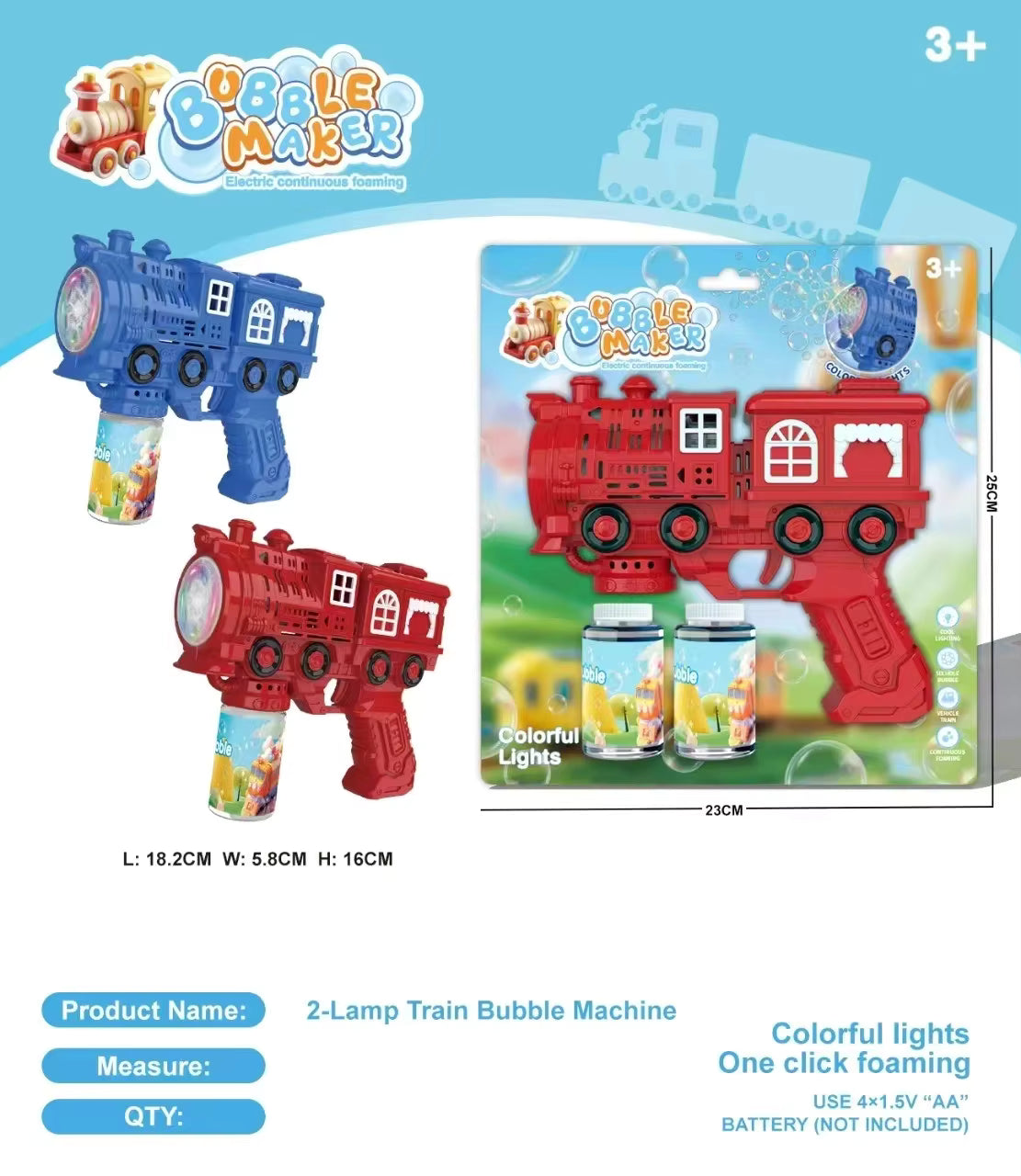 Auto Bubble Gun - Automatic Bubble Blower Toy for Kids B169