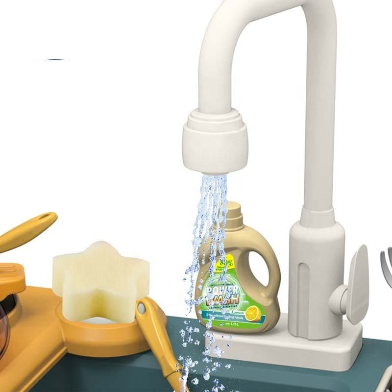 Kitchen With Dishwasher - 31 Piece Multi-Function Play Set | Khelaghor Toys