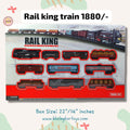 Rail King Intelligent Classical Train Set - Electric Toy Train with Track for Kids